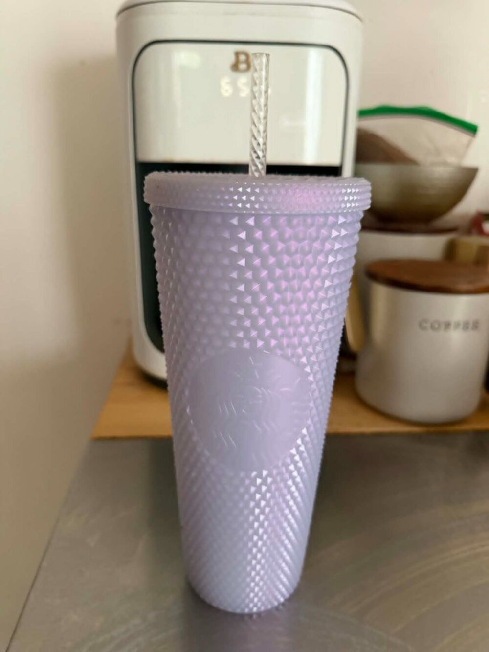 2021 Starbucks Limited Edition Iridescent Icy Lilac Studded Tumbler